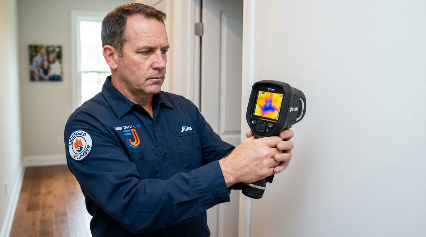Thermal imaging leak detection by Johns Plumbing LLC in Logansport